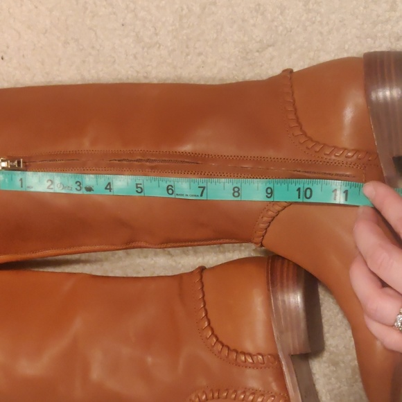 UGG Gracen Whipstitch M Brown Leather Knee High Tall Riding Boot Size 7 Women - Picture 11 of 14